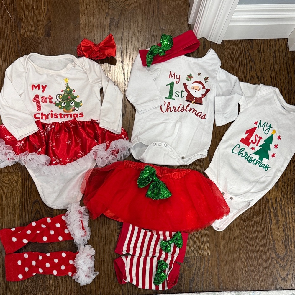 BUNDLE 1ST XMAS OUTFITS WORN ONCE